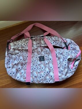 Golf Wang Cat Print Duffle Flog Gnaw with Pink Webbing Straps-Rare-unisex